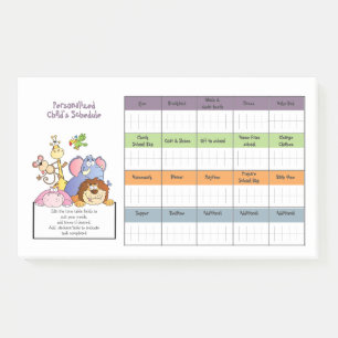 1YR Supply of Kids CUSTOM Schedule Reward Charts Post-it Notes