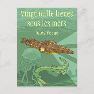 20000 lieues sous les mers - Jules Verne Postcard