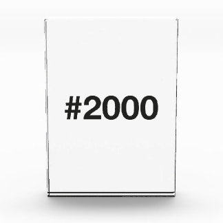 2000 Hashtag 25 Birthday Anniversary Photo Block