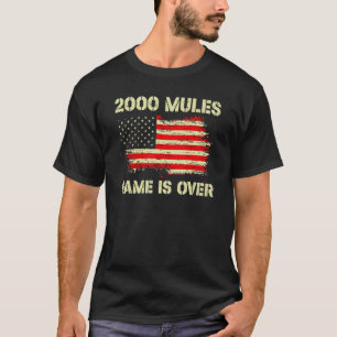 2000 Mules Game Is Over Fair Elections Us Flag T-Shirt