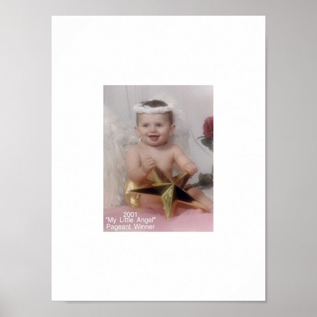 2001 My Little Angel Pageant Winner Poster (Front)
