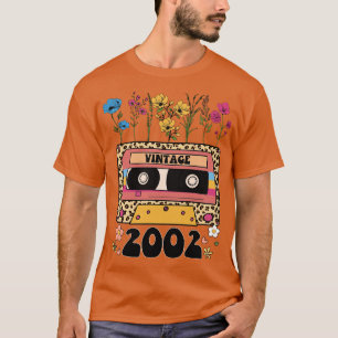 2002 Birthday Birthday Gift Vintage flower 6 T-Shirt