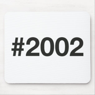 2002 Hashtag 23 Birthday Anniversary Mouse Mat