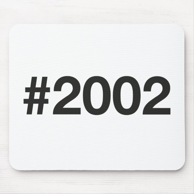 2002 Hashtag 23 Birthday Anniversary Mouse Mat (Front)