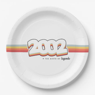 2002 The birth of legends Paper Plate