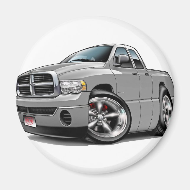 2003-08 Ram Quad Silver Truck Magnet (Front)
