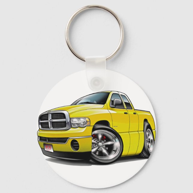 2003-08 Ram Quad Yellow Truck Key Ring (Front)