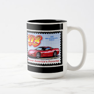 2003 50th Anniversary Corvette Two-Tone Coffee Mug