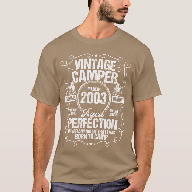 2003 Camper Mountains Scout Scouting Camping 2003  T-Shirt (Front)