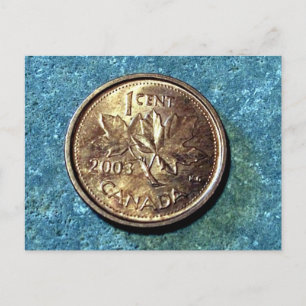 2003 Canadian Penny (Front) Postcard