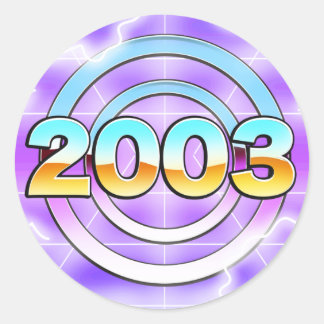 2003 CLASSIC ROUND STICKER