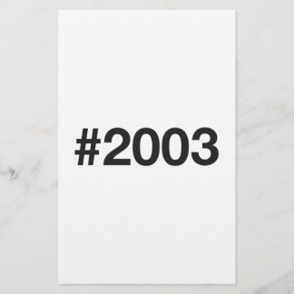 2003 Hashtag 22 Birthday Anniversary Flyer