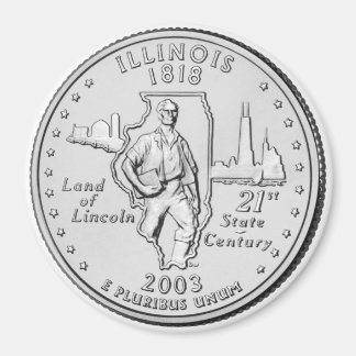 2003 Illinois State Quarter magnet