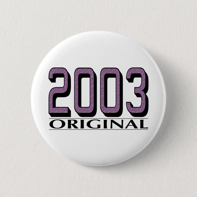 2003 Original 6 Cm Round Badge (Front)