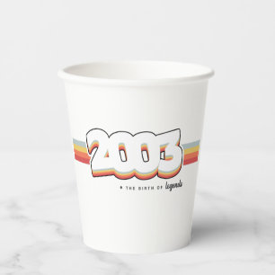 2003 The birth of legends Paper Cups