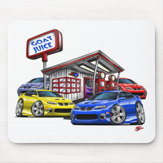 2004-06 GTO Gas Station Scene Mouse Mat (Front)
