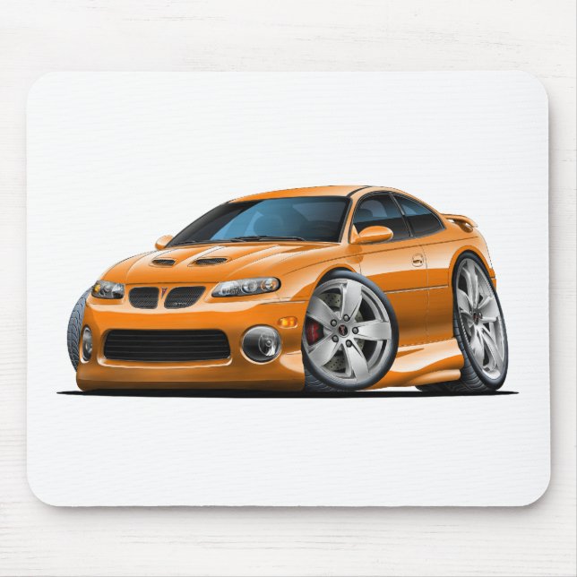 2004-06 GTO Orange Car Mouse Mat (Front)