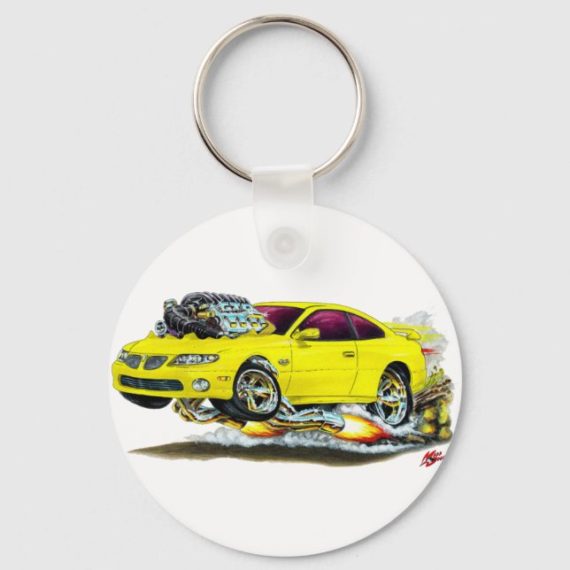 2004-06 GTO Yellow Car Key Ring (Front)