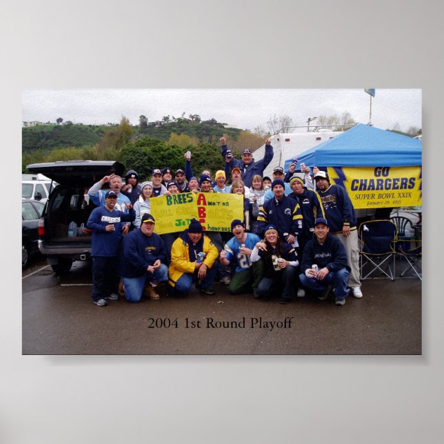 2004 Chargers playoff game Poster (Front)