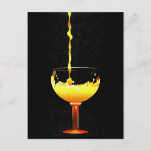 2004 Computer Drawing Pouring Orange Juice Postcard
