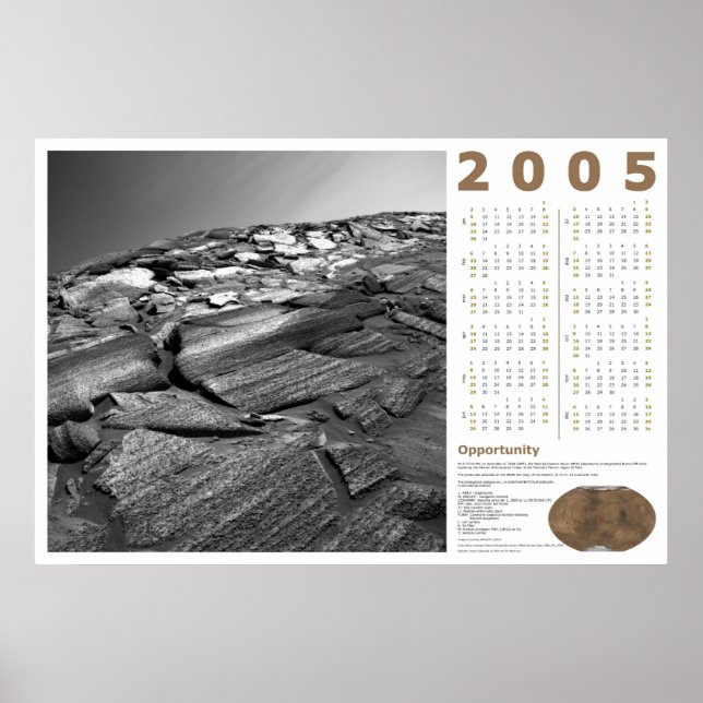 2005 Calendar: Opportunity Poster (Front)