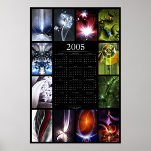 2005 Fractal Calendar Poster