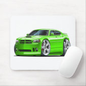 2006-10 Charger SRT8 Green Car Mouse Mat (With Mouse)