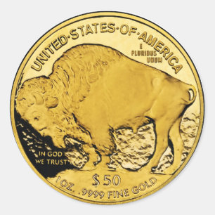 2006 American Buffalo Proof Gold Bullion Coin Classic Round Sticker