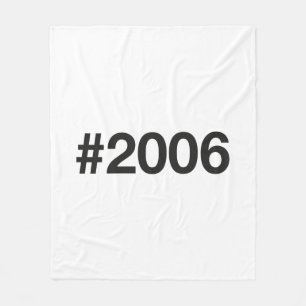 2006 Hashtag 19 Birthday Anniversary Fleece Blanket