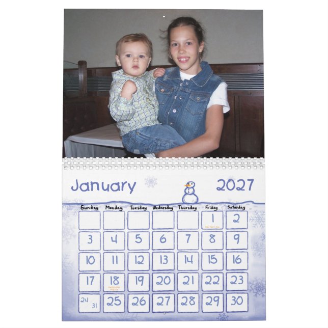 2007 Frankum Family Calendar (Jan 2027)