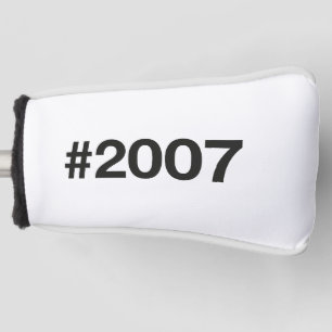 2007 Hashtag 18 Birthday Anniversary Golf Head Cover