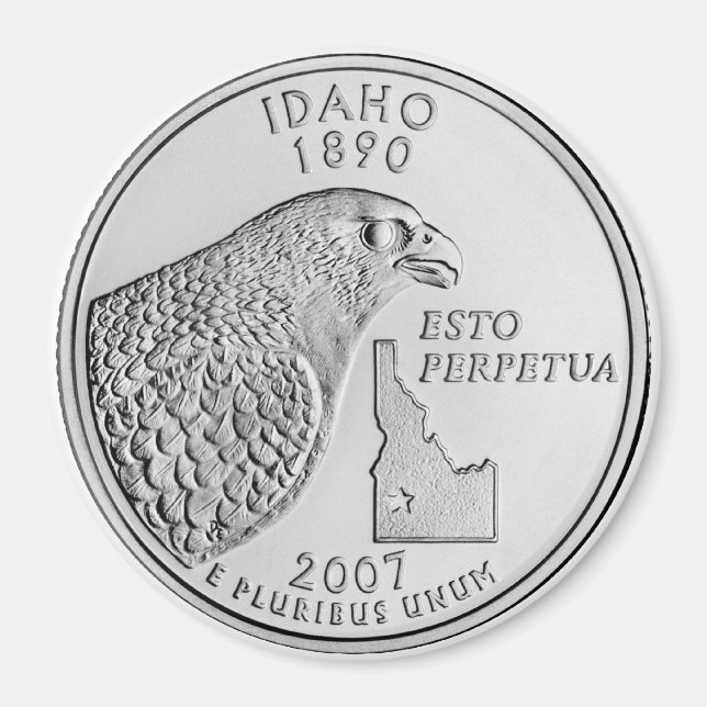 2007 Idaho State Quarter magnet (Front)