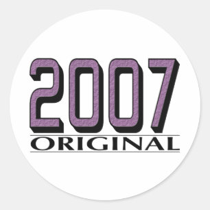 2007 Original Classic Round Sticker