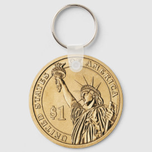 2007 Presidential One Dollar Coin from U.S. Mint Key Ring