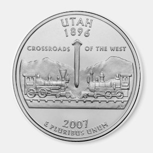 2007 Utah State Quarter magnet
