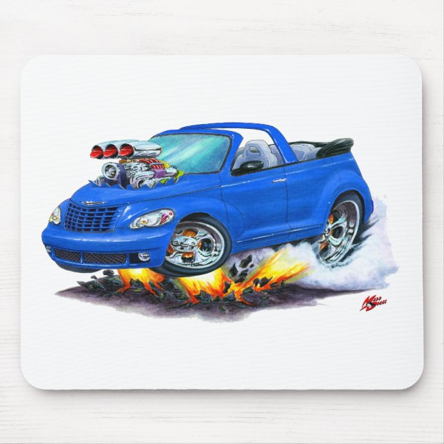 2008-10 PT Cruiser Blue Convertible Mouse Mat (Front)