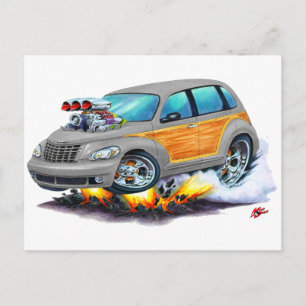 2008-10 PT Cruiser Grey Woodie Postcard