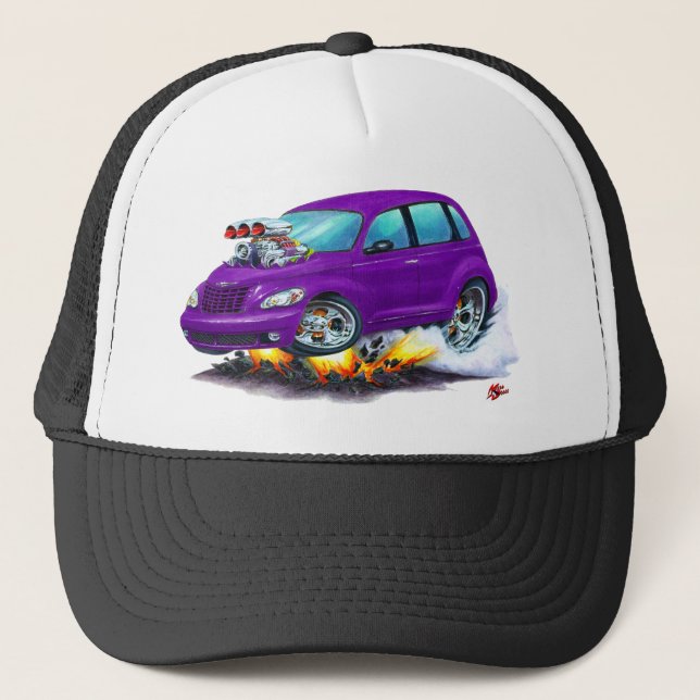 2008-10 PT Cruiser Purple Car Trucker Hat (Front)