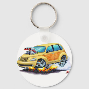 2008-10 PT Cruiser Tan Woodie Key Ring