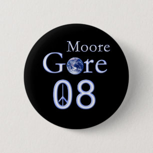 2008 Al Gore 6 Cm Round Badge