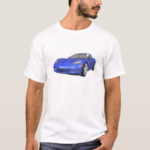 2008 Corvette: Sports Car: Blue Finish: T-Shirt