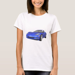 2008 Corvette: Sports Car: Blue Finish: T-Shirt
