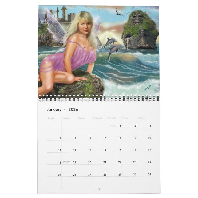 2008 Fantasy Portrait Calendar (Jan 2026)