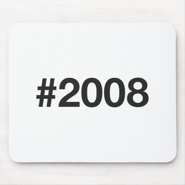 2008 Hashtag 17 Birthday Anniversary Mouse Mat (Front)