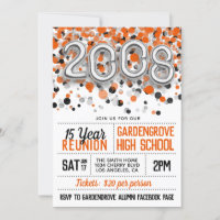 2008 High School College Reunion Invitation