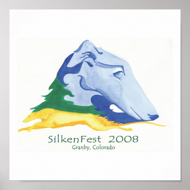 2008 Silkenfest logo Kim Tucker poster/print Poster (Front)