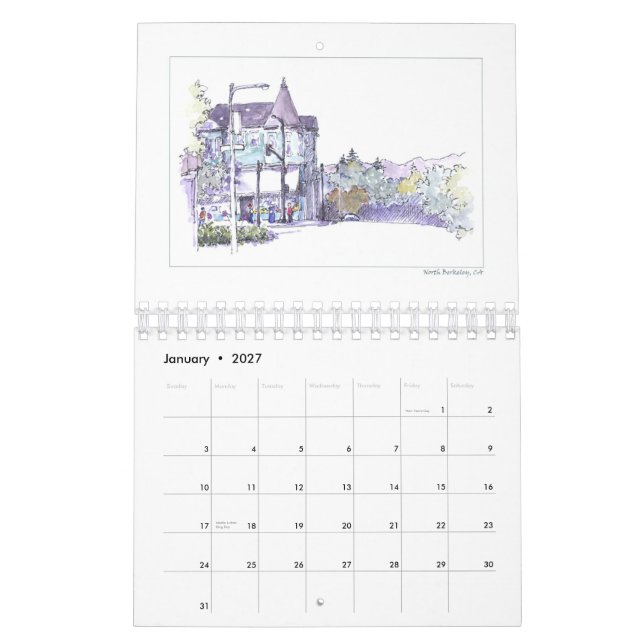 2008 Sketch Calendar (Jan 2027)
