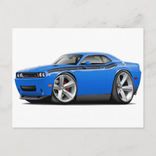2009-11 Challenger RT B5 Blue-Black Car Postcard