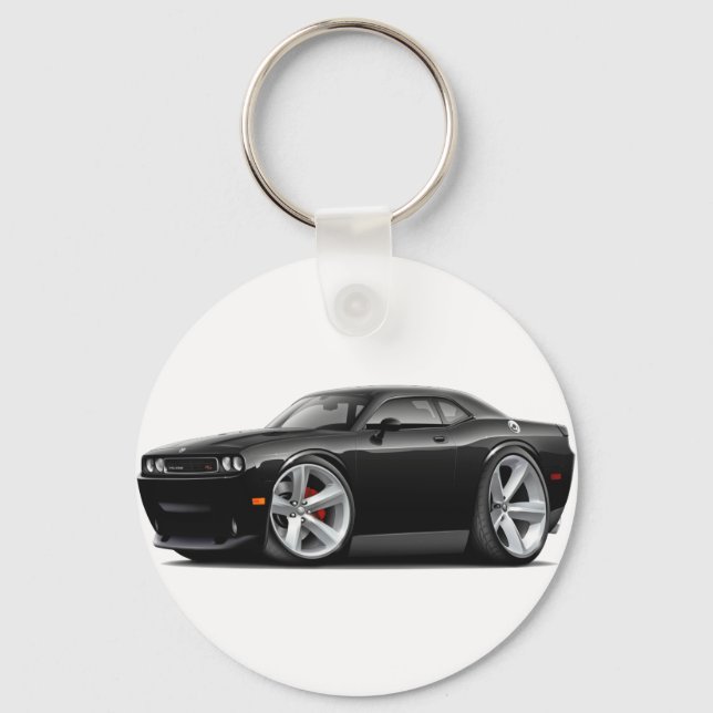2009-11 Challenger RT Black Car Key Ring (Front)