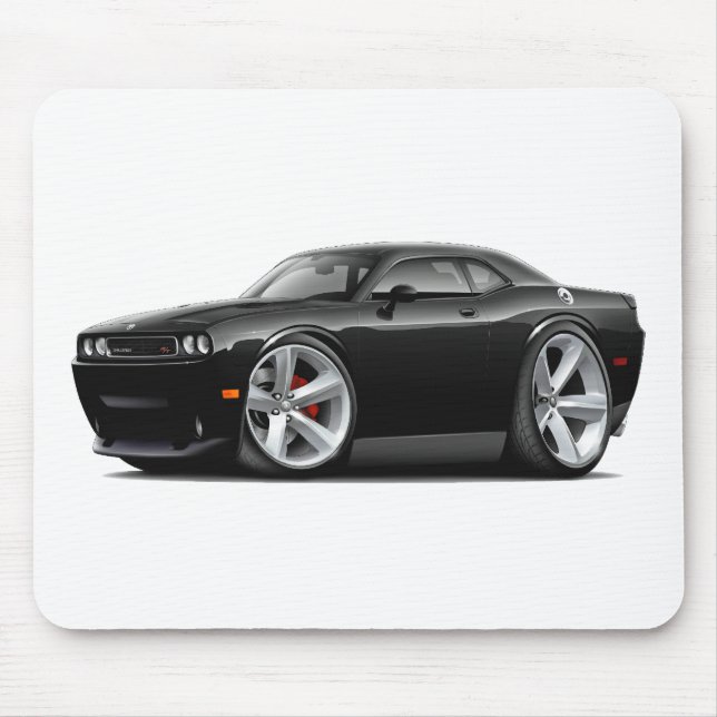 2009-11 Challenger RT Black Car Mouse Mat (Front)